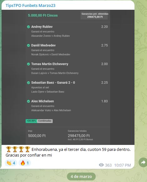 funbet marzo ganada tipstpo