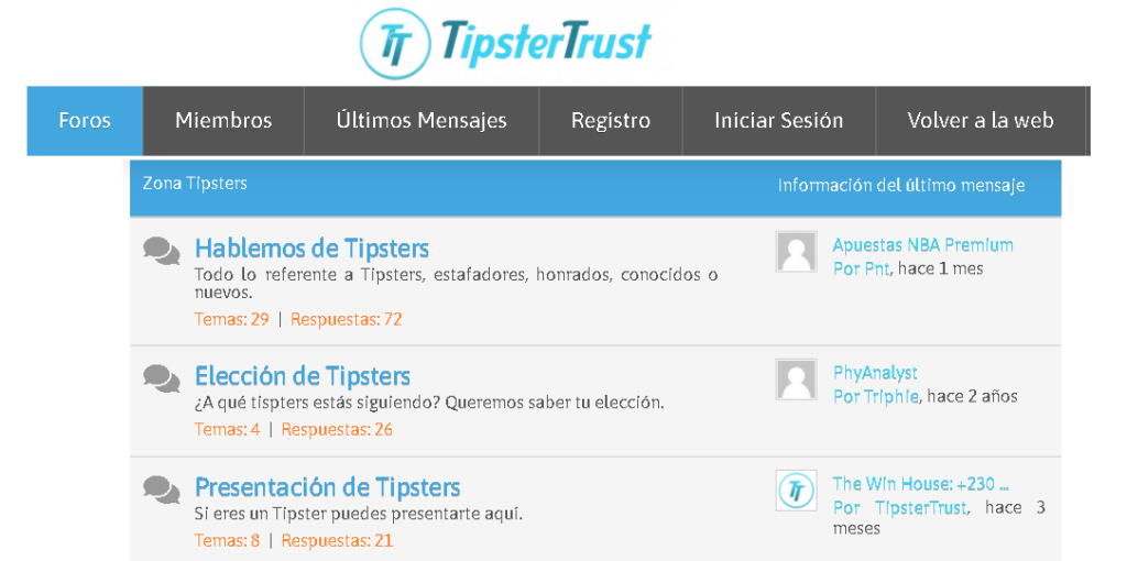 Mejores Foros de Apuestas Deportivas TipsterTrust